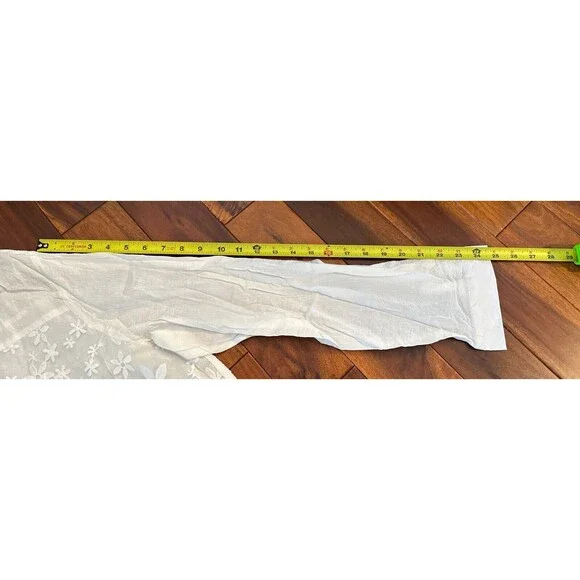 Women’s Blouse Shirt Floral Flowers Lace 5XL White Flowy Boho Gracila - Picture 14 of 16